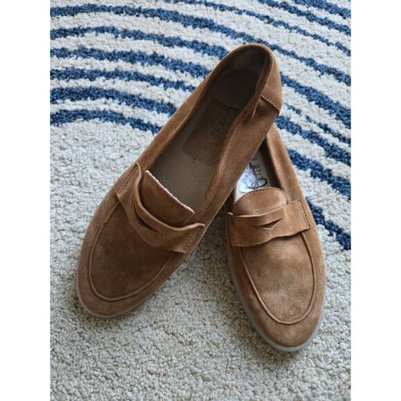 Undine Brown Suede Penny Slip-On Loafers Size 9 (Fits Like 8) - Picture 8 of 8